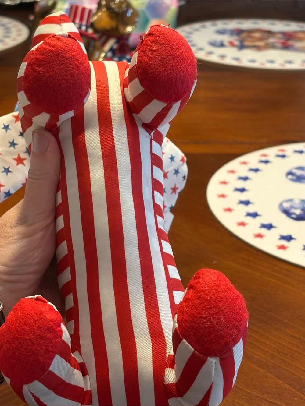 Celebrate It Patriotic Dachshund Tabletop Decor - Red, White & Blue - Picture 4 of 5